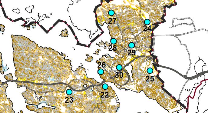 TULEVIA KAAVAHANKKEITA 22. Viialan ranta-alue Nykyisen tilanteen kaavoittaminen sekä täydennysrakentamisen tutkiminen. 23.
