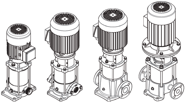 5 kw MVVF 65 MVVSF 24, 32, 45 > 7.5 kw MVVSF 65 MVVCF 32, 45 > 7.