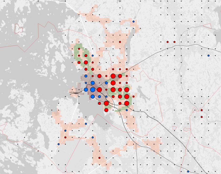 Helsinki 65-74 vuotiaat 1985-2010 65-74 vuotiaat 2010-2012 Vaasa 65-74 vuotiaat 1985-2010 65-74 vuotiaat 2010-2012 YKR SYKE, Tilastokeskus