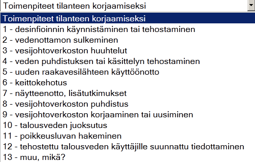 Vastaava lomake STMa 461/2000 valvontaan: laatuvaatimus