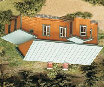 Asuinrakennus Esikuvana on Rautatiemuseon alueella sijaitseva asuinrakennus. Rakennussarja mittakaavassa 1:87. Sarja sisältää kaikki osat valmiiseen pienoismalliin.