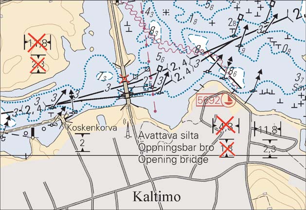21 2) Poista 62 48.25 N 30 08.