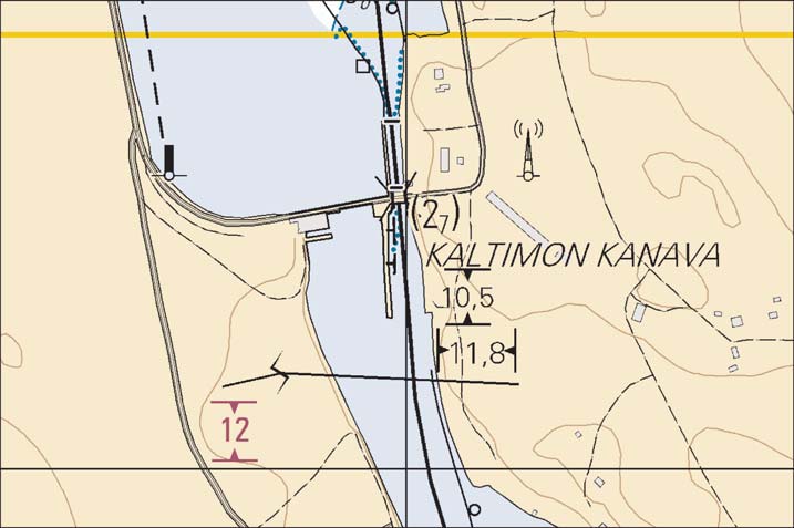 22 II. Kaltimon kanava Kaltimo kanal- Kaltimo Canal WGS 84 Lisää 62 46.15 N 30 08.