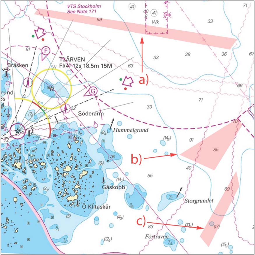 8 Ei esitetä ENC:llä - Visas ej i ENC - Not shown in ENC (Ufs 463/8962(T), Norrköping 2013)