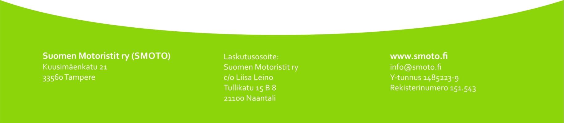 1 (14) JÄSENTIEDOTE 1/2017 23.1.2017 SMOTOn hallitus on järjestäytynyt ja vuonna 2017 sen kokoonpano on: * Puheenjohtaja: Marja Kuosmanen * Varapuheenjohtaja ja edunvalvontajohtaja: