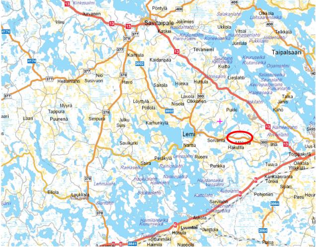 Antti Hirvikallio Kaavaselostus Sivu 3/15 LEMIN KUNTA IITIÄN YRITYSPUISTON ASEMAKAAVA 1 PERUS-
