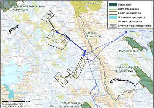 LÄNSI-TOHOLAMMIN TUULIPUISTON 110 KV SISÄINEN VOIMALINJA, YMPÄRISTÖSELVITYS 20 LÄNSI-TOHOLAMMIN TUULIPUISTON 110 KV SISÄINEN VOIMALINJA, YMPÄRISTÖSELVITYS 21 Länsi-Toholammin tuulipuiston hankealueen