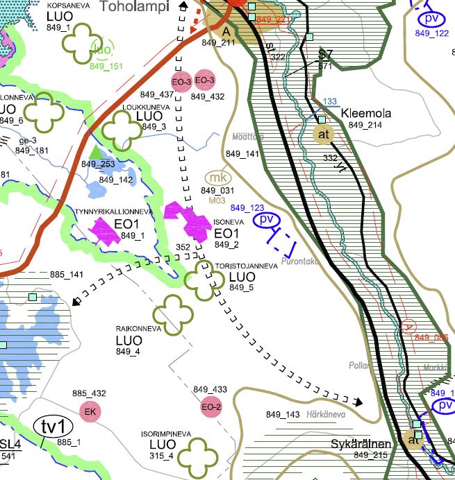 LÄNSI-TOHOLAMMIN TUULIPUISTON 110 KV SISÄINEN VOIMALINJA, YMPÄRISTÖSELVITYS 6 LÄNSI-TOHOLAMMIN TUULIPUISTON 110 KV SISÄINEN VOIMALINJA, YMPÄRISTÖSELVITYS 7 Kuva 6.