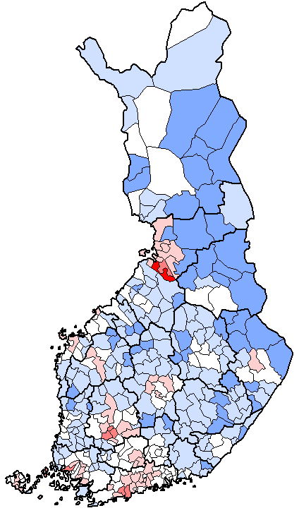 Väestönmuutos kunnittain 2010 2030 2010 2015 2010 2020 2010 2025 2010 2030 Koko maan muutos 2,9 % Koko maan muutos 4,8 % Koko