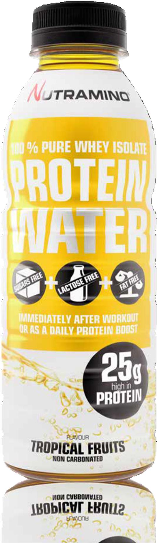 PROTEIN WATER TROPICAL FRUITS 500 ml Sano ei laktoosille, sokereille ja rasvalle ja KYLLÄ 100 % heraproteiini-isolaatille!