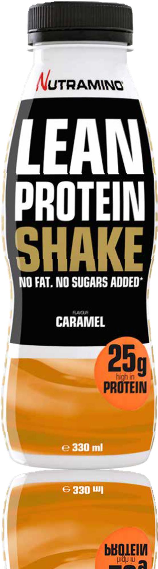 LEAN PROTEIN SHAKE CARAMEL 330 ml Nutramino Lean Protein Shake on maailman herkullisin dieettishake. Se sisältää 25 g proteiinia, joka auttaa tukemaan lihasten palautumista.