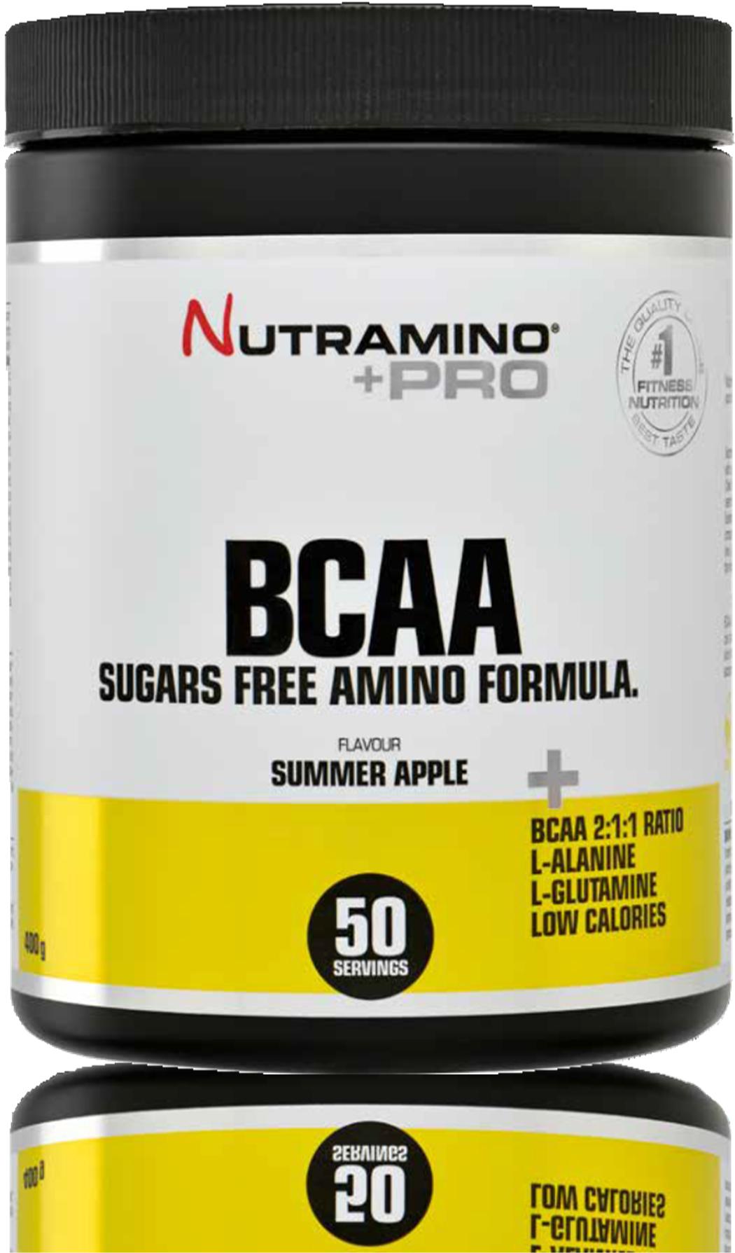 BCAA POWDER SUMMER APPLE 400 g Nutramino BCAA on sokeriton ja vähäkalorinen tapa varmistaa, että lihaksesi saavat tarvitsemansa BCAAaminohapot treenin aikana.