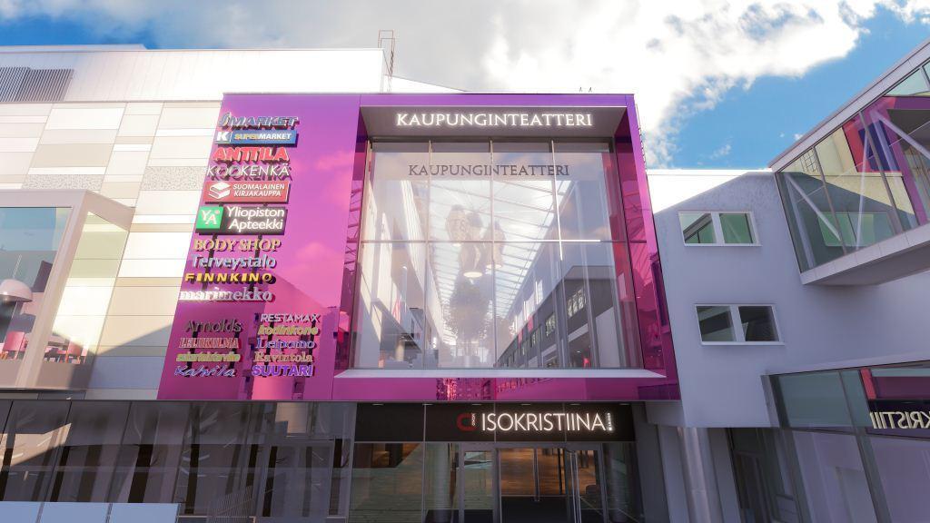 IsoKristiina prime shopping and entertainment location Opening of phase 1 in May 2015 Grand opening Oct 2015