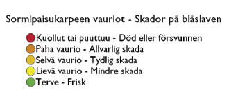 6 Jäkälät ja neulaset ilmanlaadun indikaattorina Uudellamaalla ja Itä-Uudellamaalla on arvioitu ilmansaasteiden vaikutusalueita bioindikaattoreiden avulla.