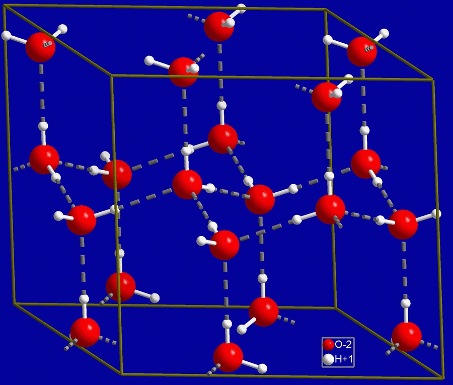 2. Erityinen tiheys density vesi on tiheintä nesteenä +4 C asteessa most dense as a liquid jäässä vesimolekyyli muodostaa nestettä harvemman rakenteen ice crystal is less