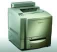 MPC-TESTI Värilaserit Arviot HP COLOR LASERJET 4550HDN LEXMARK OPTRA C710 HP:n värilaser tuli testiin massiivisena HDN-kokoonpanona, jossa mittoja venyttivät duplex-yksikkö, lisäarkinsyötin sekä