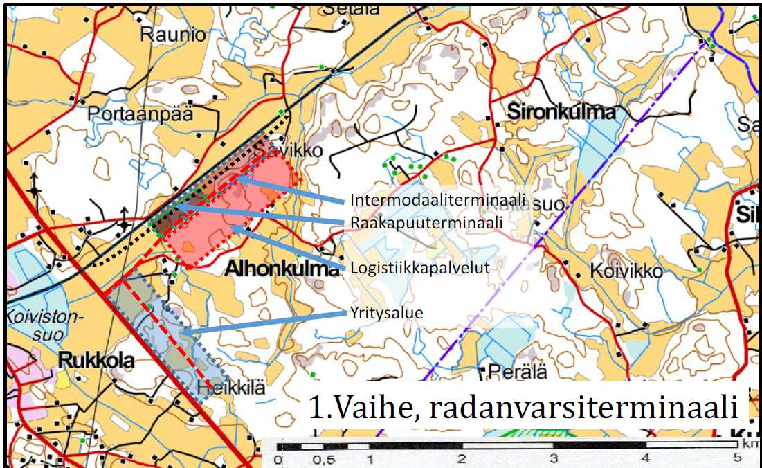 73 / 127 Arvioidut vaikutukset: Merkittävimmät lähiympäristön ympäristövaikutukset aiheutuvat liikenteestä ja toiminnan 24/7 -luonteesta. Alueesta syntyy taloudellisia ja -työllisyysvaikutuksia.