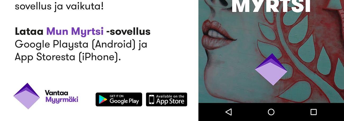 MUN MYRTSI -MOBIILISOVELLUSKOKEILU 1.9. 30.11.2016 Alustava vastausraportti (28.11.2016) Vantaan kaupunkisuunnittelussa tehdään parhaillaan suunnitelmaa tulevaisuuden Myyrmäestä.
