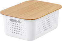 BASKET SmartStore Basket är förvaringslösningen som kombinerar funktionalitet och design. Det stilrena bambulocket och de praktiska etiketterna kompletterar den unika helheten.