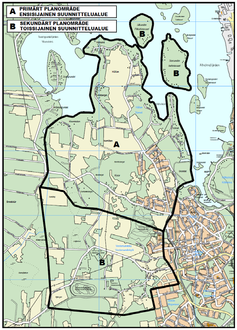 Detta sker lämpligast genom delgeneralplaner, som på grund av personalbrist bör göras av konsulter. B YLEISKAAVA Päivitetty yleiskaava hyväksyttiin kaupunginvaltuustossa 28.01.2008.