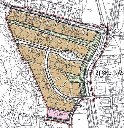 2 Baggholmen, ändring av detaljplan Med planen bildades en radhus tomter för maximalt 25..30 bostäder. 1.