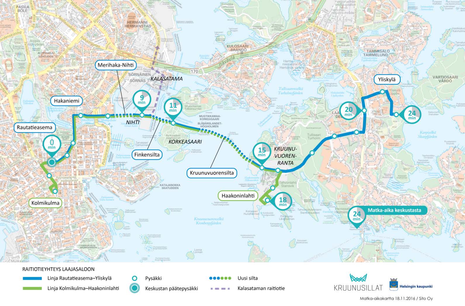 Raitiotielinjat Matka-aika Rautatieasema