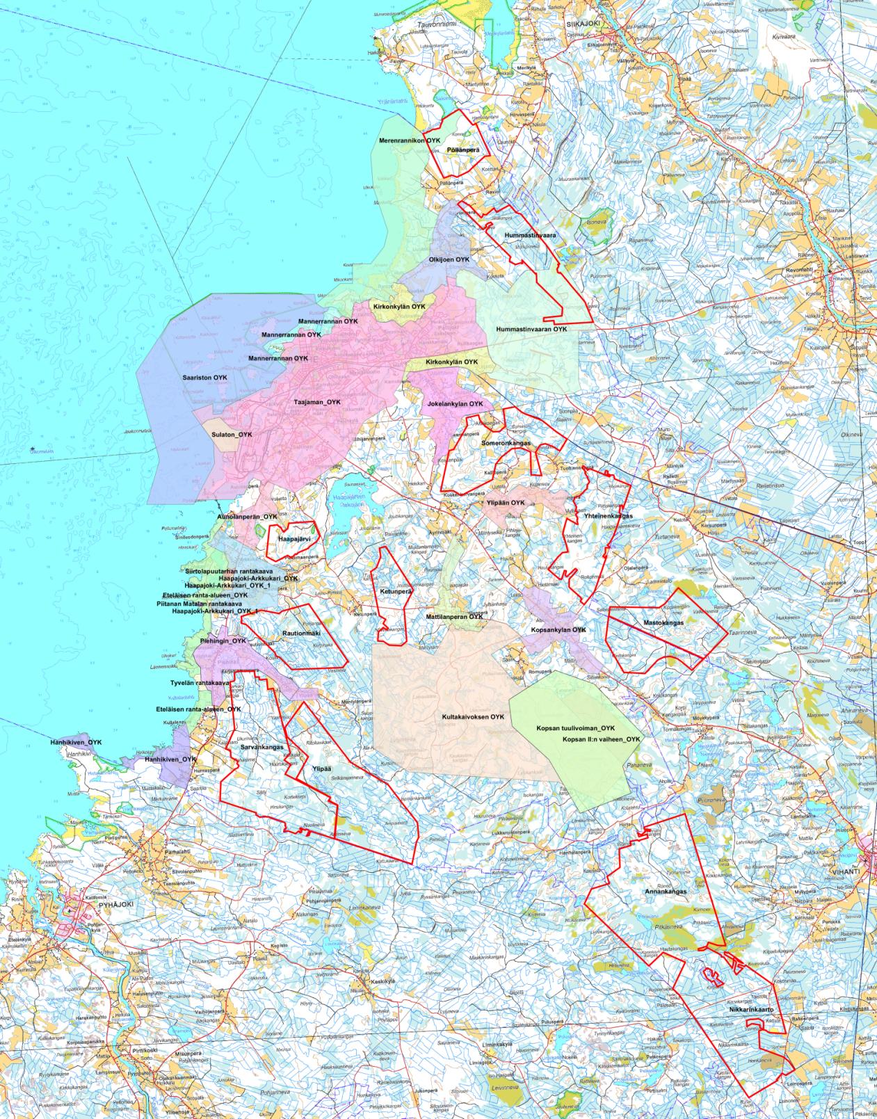 SELVITYSTYÖ KOSKIEN TUULIVOIMAAN SOVELTUVIA RAAHEN KAUPUNGIN ALUEITA