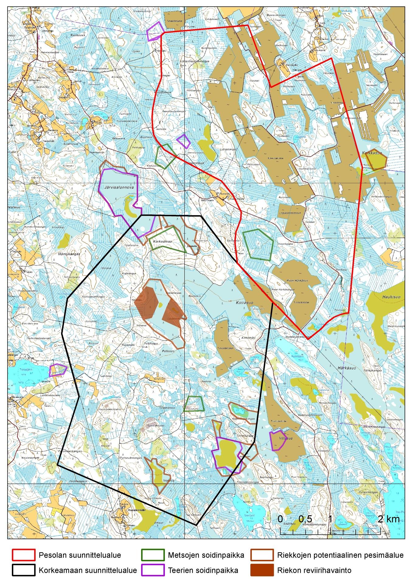 METSÄKANALINTUJEN SOIDINPAIKKASELVITYS Liite 1.