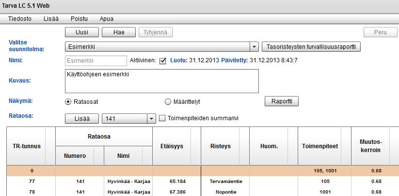 4 Tarva LC kaksi näkymää 4) 5) 3) Tarva LC:n kahden päänäytön välillä pääsee liikkumaan radiobuttoneilla ( ja (.