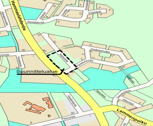 HAMMASLAHDENTIEN JA VUOKKOLANTIEN ASEMAKAAVAN MUUTOS KUNNALLISTEKNIIKAN HANKEKORTTI 26.