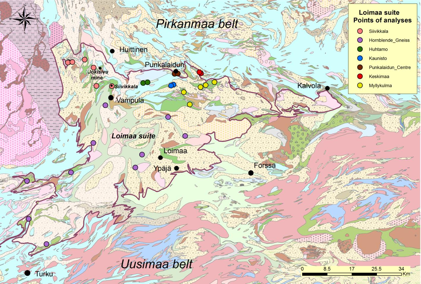 8 Loimaan seurue Laajat alueet Hämeen vyöhykkeen länsiosista muodostavat Loimaan seurueen. Lännessä seurue ulottuu Turun pohjoispuolelta pohjoiseen aina Huittisiin saakka.
