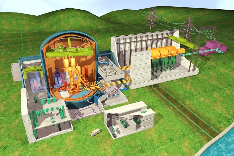 10 Framatomen ja Siemensin ydinvoimaliiketoiminnat ovat nykyisin osa AREVAkonsernia. Kuva 4. EPR-laitoksen leikkauskuva.