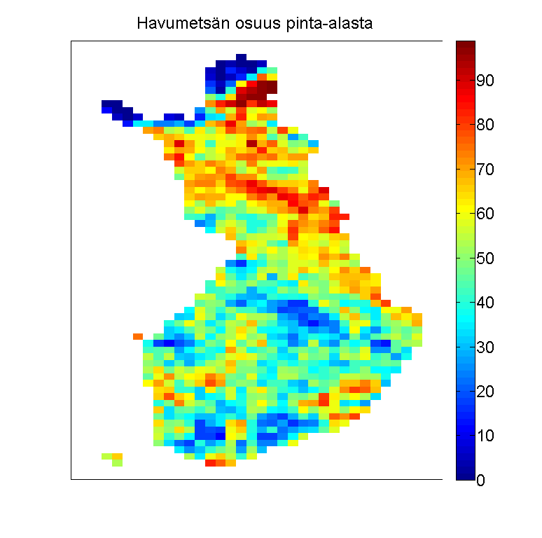 transpiraatio, sekä havaittavan ja latentin lämmön vuot.
