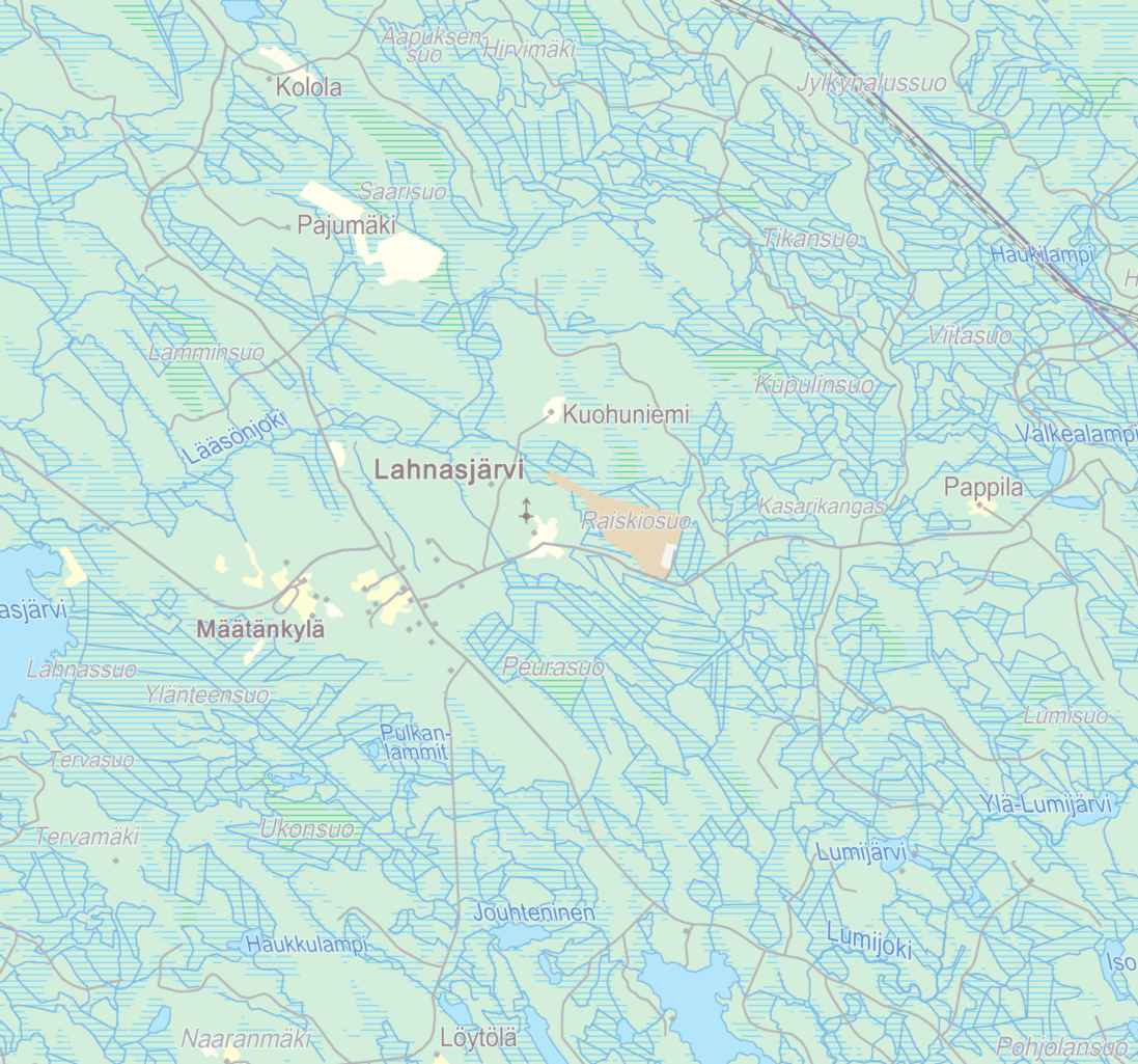 0 0,5 1 km 1:50 000 Sorsala Lampila Myllyniemi Taattola Hakoranta P6 Paavola Kipsi1 FID 0 R0 FID 27 Kipsi2 P5 Puoliväli Pappila FID 3 Kipsi3 R5 R3 P1 FID 28 P7 P11 Korte1Kallio Korte1Maa Korte2Maa