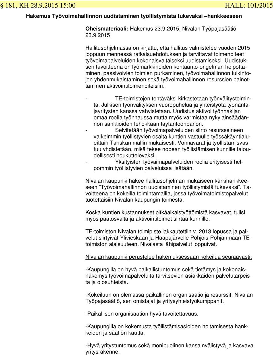 2015, Nivalan Työpajasäätiö 23.9.