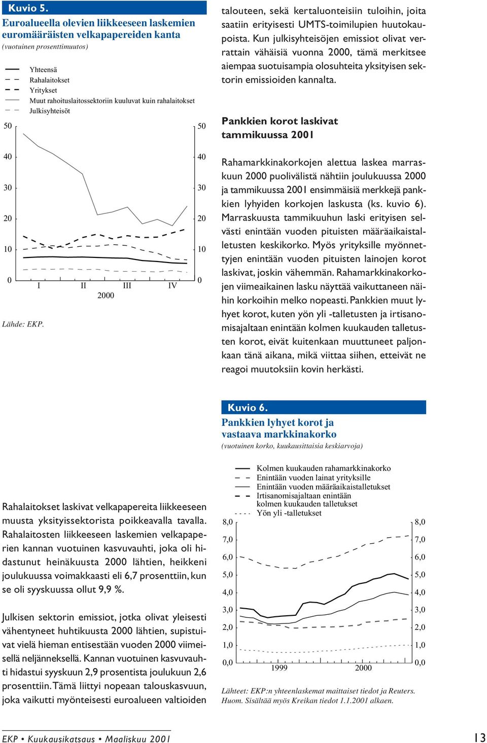 rahalaitokset Julkisyhteisöt 50 talouteen, sekä kertaluonteisiin tuloihin, joita saatiin erityisesti UMTS-toimilupien huutokaupoista.