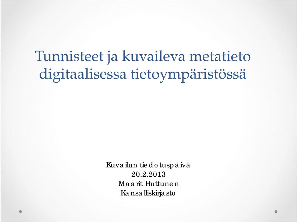 Kuvailun tiedotuspäivä 20