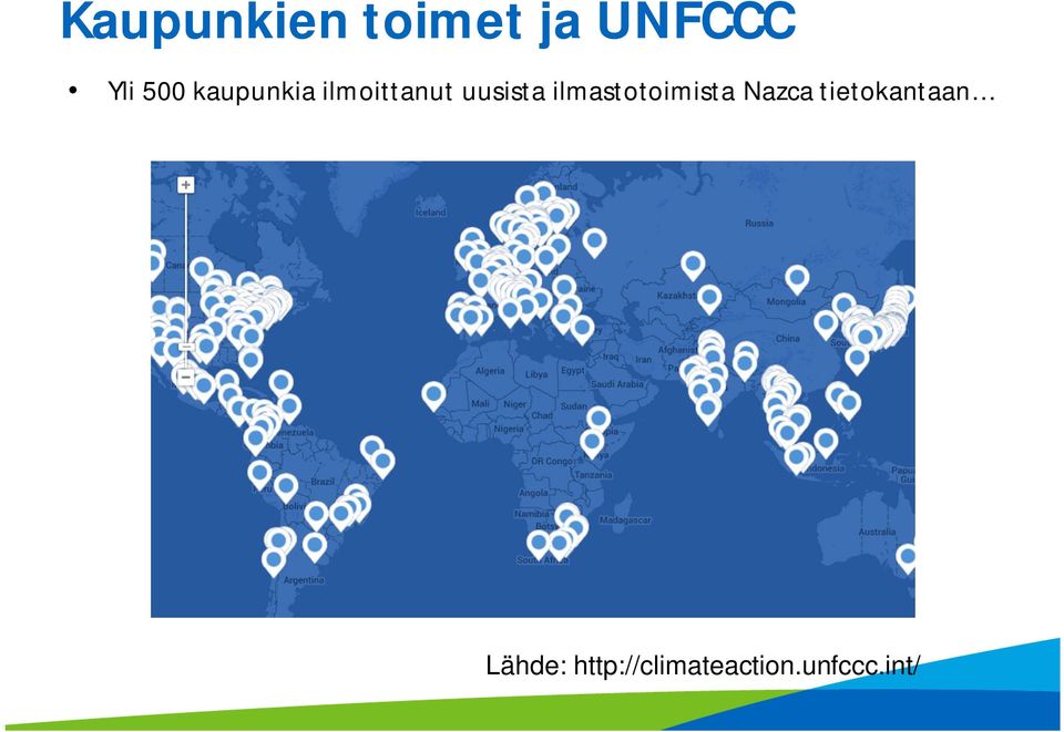 ilmastotoimista Nazca tietokantaan