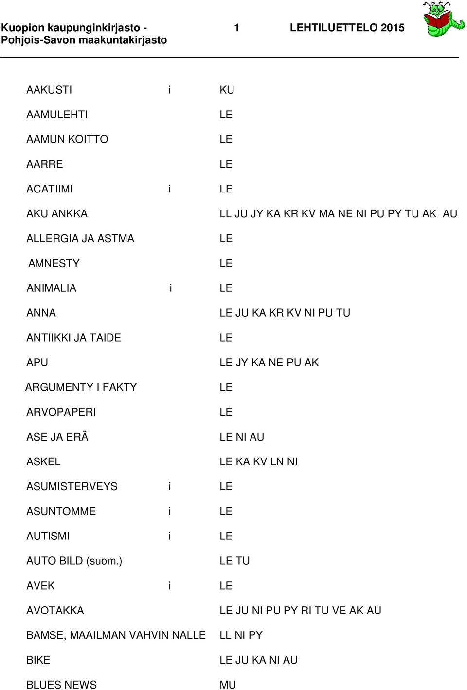 ARVOPAPERI ASE JA ERÄ ASKEL JU KA KR KV NI PU TU JY KA NE PU AK NI AU KA KV LN NI ASUMISTERVEYS i ASUNTOMME i AUTISMI