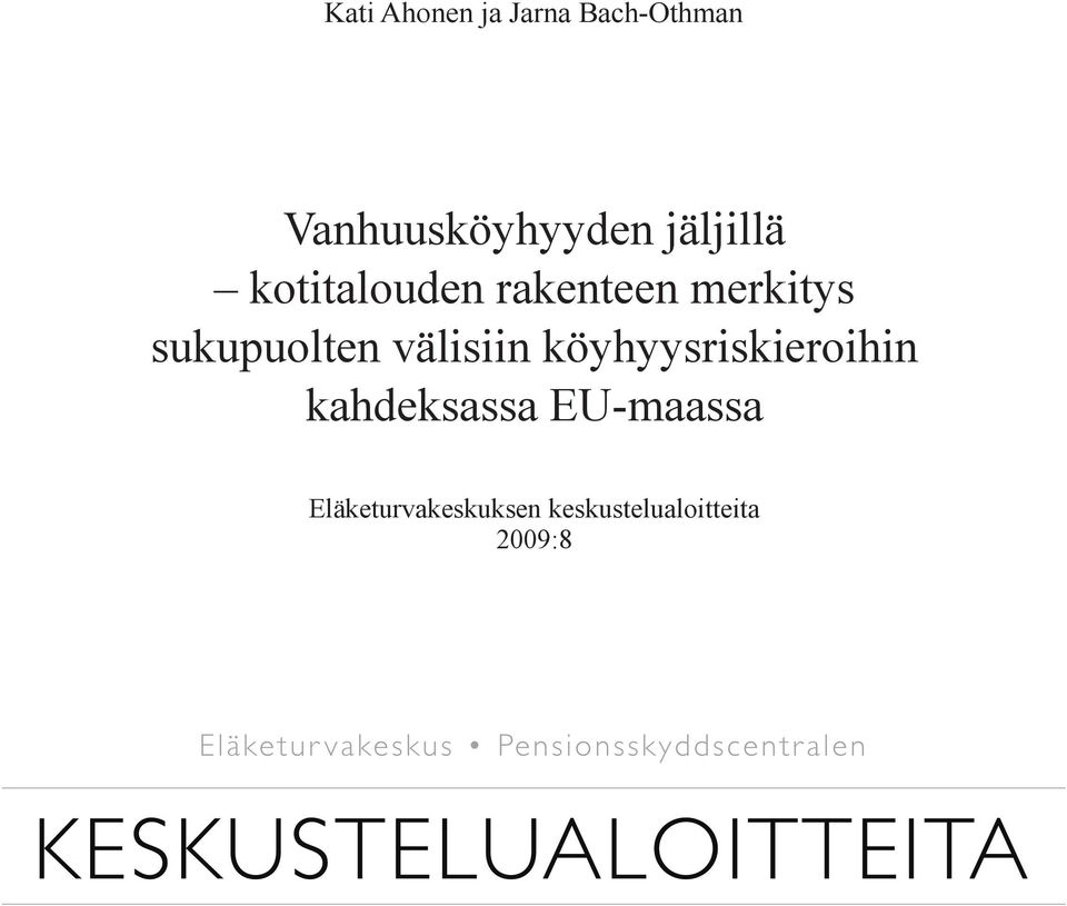 sukupuolten välisiin köyhyysriskieroihin