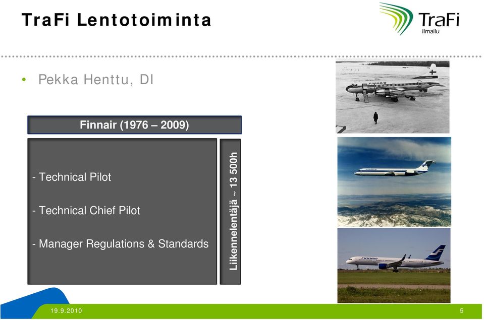 Technical Chief Pilot - Manager