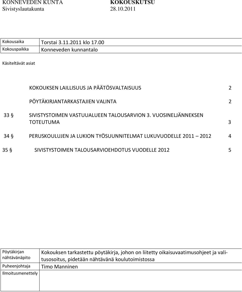 VASTUUALUEEN TALOUSARVION 3.