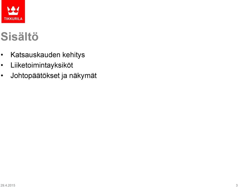 Liiketoimintayksiköt