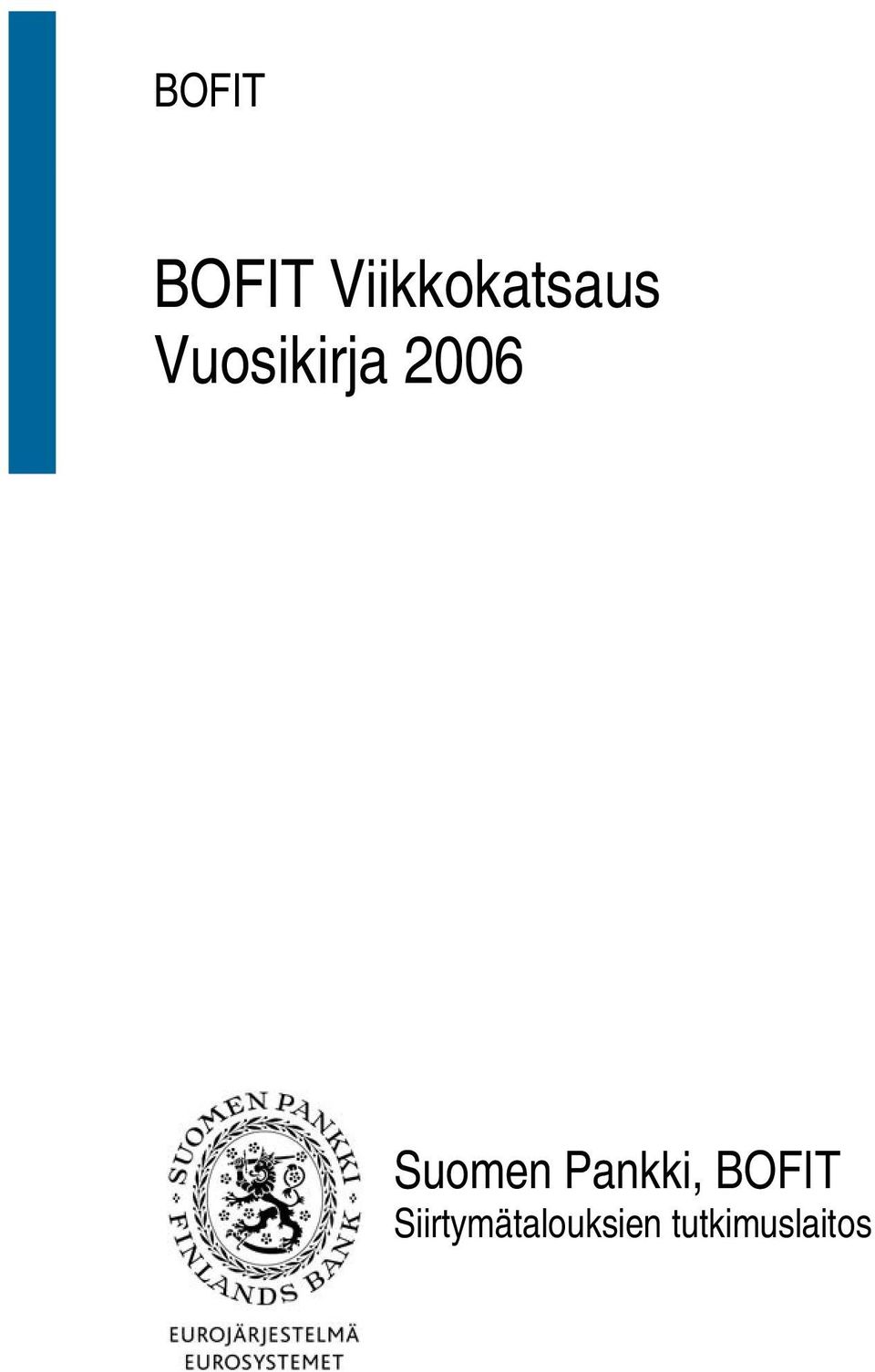 Vuosikirja 2006 Suomen