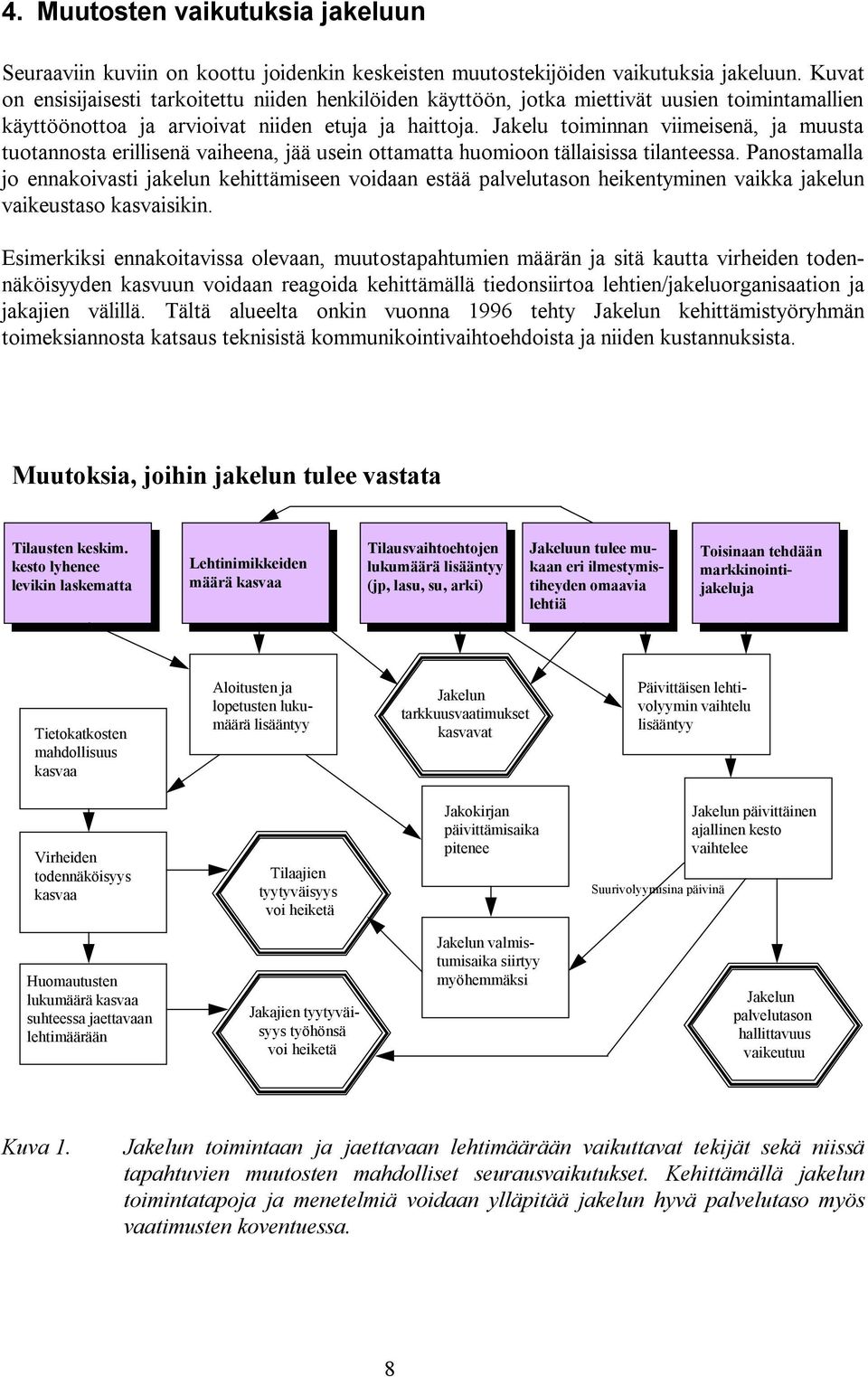 Jakelu toiminnan viimeisenä, ja muusta tuotannosta erillisenä vaiheena, jää usein ottamatta huomioon tällaisissa tilanteessa.