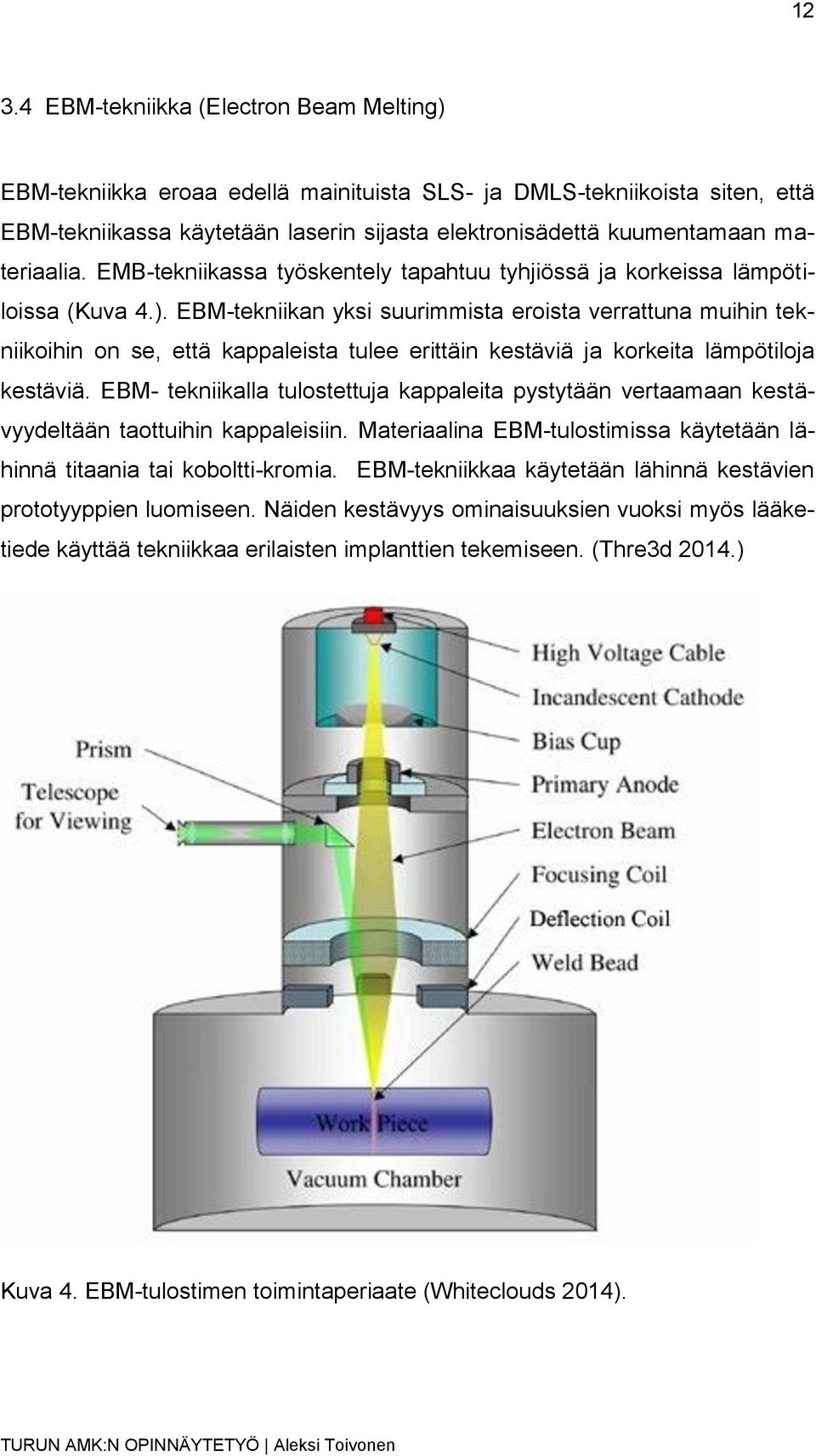 EBM-tekniikan yksi suurimmista eroista verrattuna muihin tekniikoihin on se, että kappaleista tulee erittäin kestäviä ja korkeita lämpötiloja kestäviä.