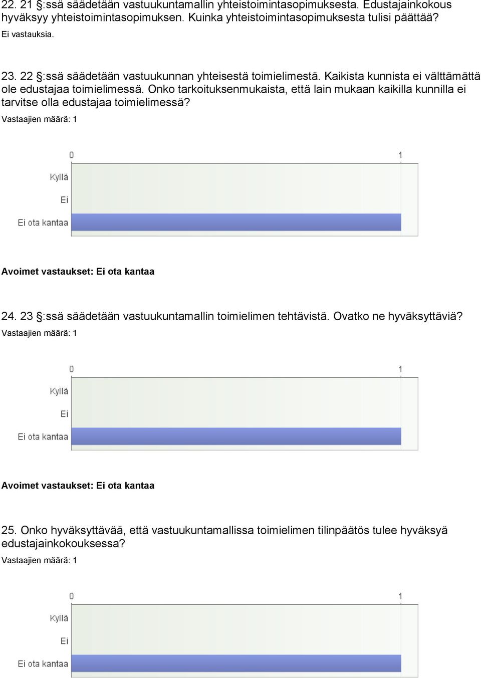 Kaikista kunnista ei välttämättä ole edustajaa toimielimessä.