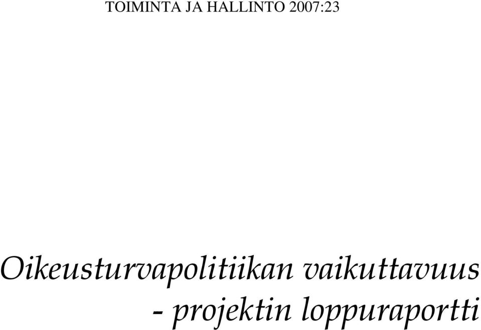 Oikeusturvapolitiikan
