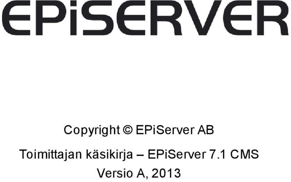 EPiServer 7.