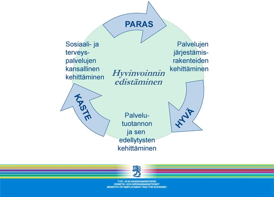 edistäminen Palvelujen järjestämisrakenteiden